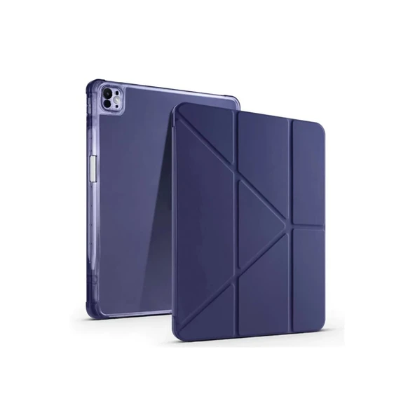 İpad Pro 13 (2024) Kılıf Kalemlikli Mars Tablet Kılıfı - Lacivert ürün görseli 1