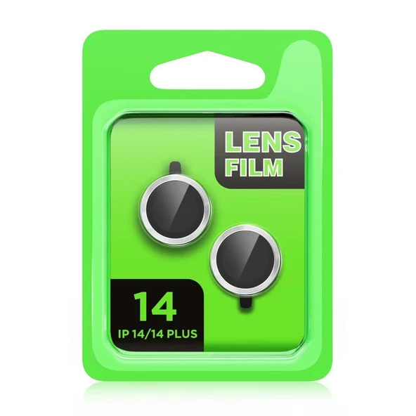 İphone 14 Raze Metal Kamera Lens - Mavi - Resim 2