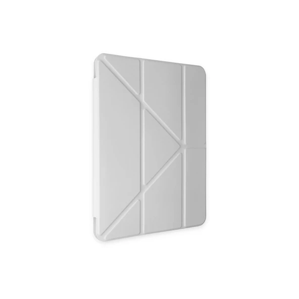 İpad Pro 11 (2024) Kılıf Kalemlikli Mars Tablet Kılıfı - Gri - Resim 4