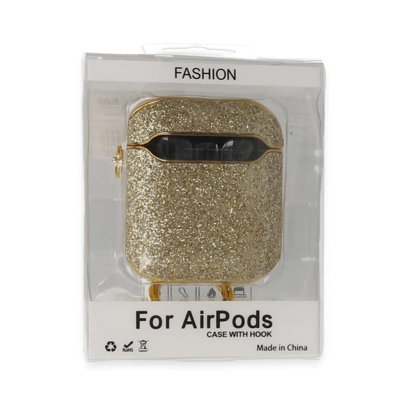 Airpods 2 (2.nesil) Spell Simli Kılıf - Gold ürün görseli 1