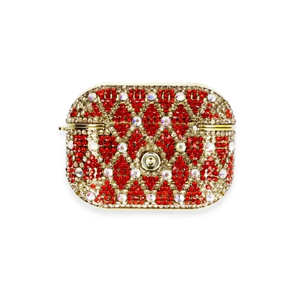 Airpods Pro 2 (2.nesil) Klor Taşlı Kılıf - Desen 1 - Resim 2