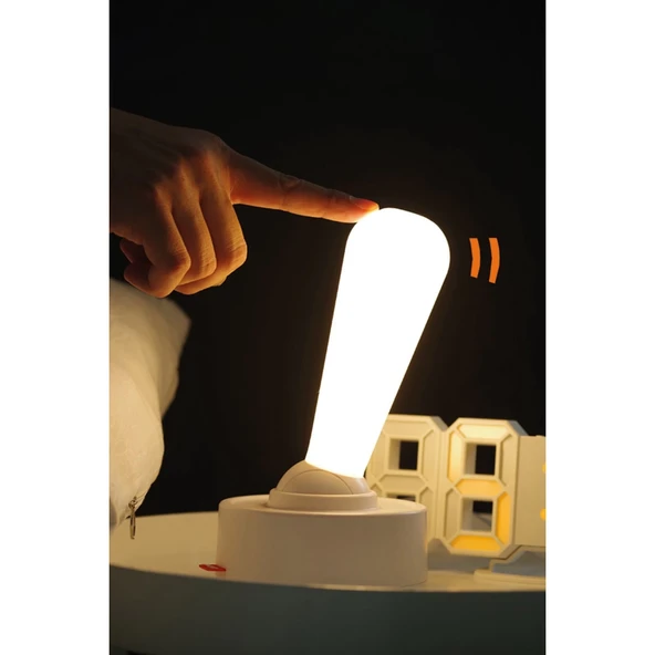 Jp-1003 Dekoratif Gece Lambası - Beyaz - Resim 3