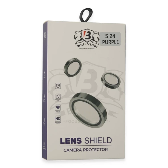Samsung Galaxy S24 Bilvis Titan Kamera Lens - Derin Mor - Resim 3