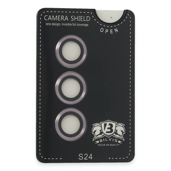 Samsung Galaxy S24 Bilvis Titan Kamera Lens - Derin Mor - Resim 2