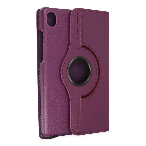 Huawei Matepad Se 11 Kılıf 360 Tablet Deri Kılıf - Mürdüm - Resim 2