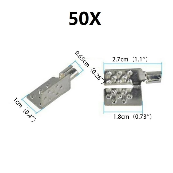 YATE10 Alüminyum-Bakır Isıtıcı Filmi Bağlantı Klipsi  50 Adet - Resim 2