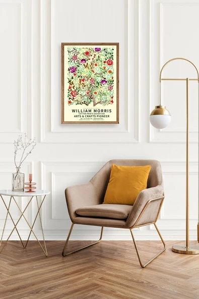 Çiçekler Ahşap Çerçeveli Tablo - Resim 2