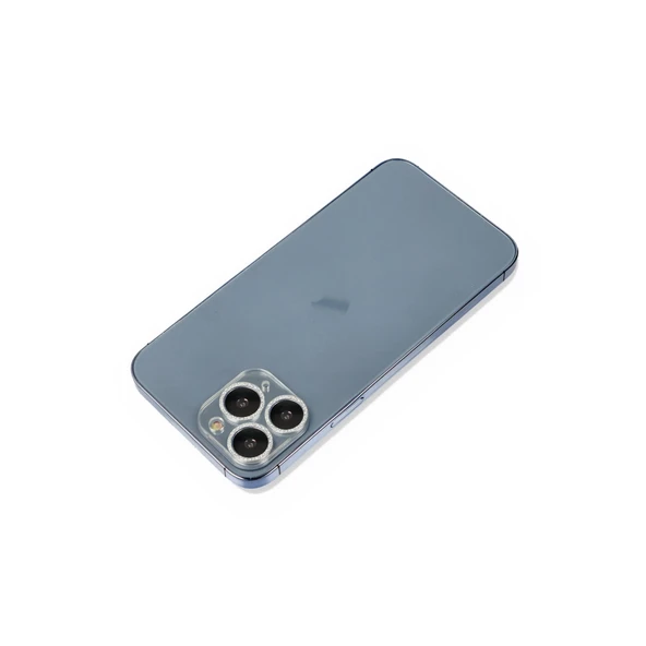 İphone 11 Pro Max Shine Kamera Lens Koruma Cam - Gümüş ürün görseli 1