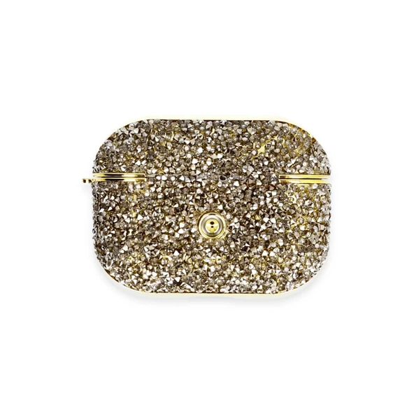 Airpods Pro 2 (2.nesil) Luz Taşlı Kılıf - Siyah - Resim 3