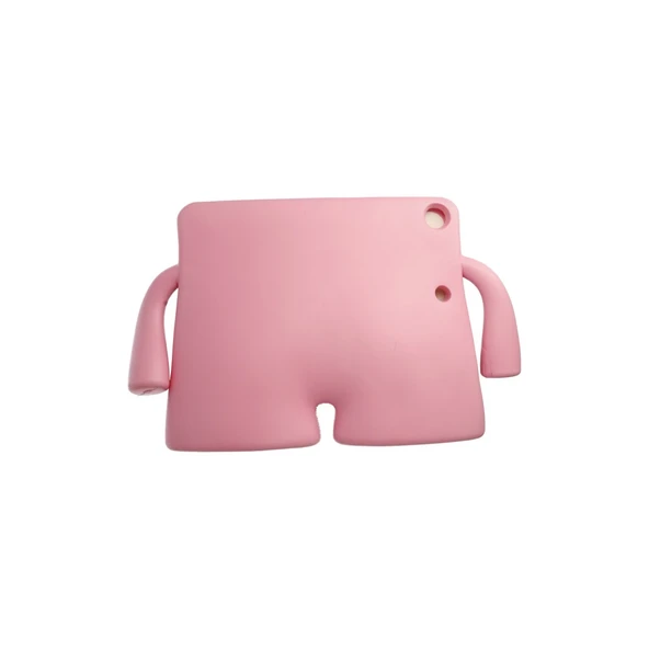 Samsung Galaxy Tab A9 Kılıf Karakter Tablet Silikon - Açık Pembe - Resim 2