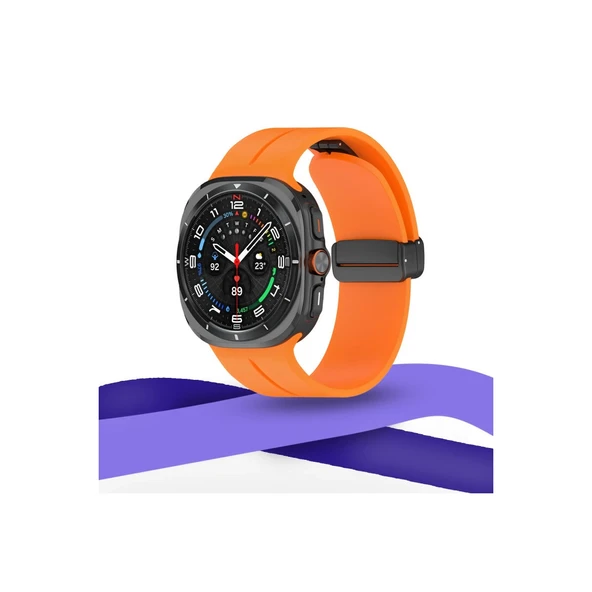 Watch 7 Ultra Kr418 Tender Silikon Kordon - Koyu Yeşil - Resim 2