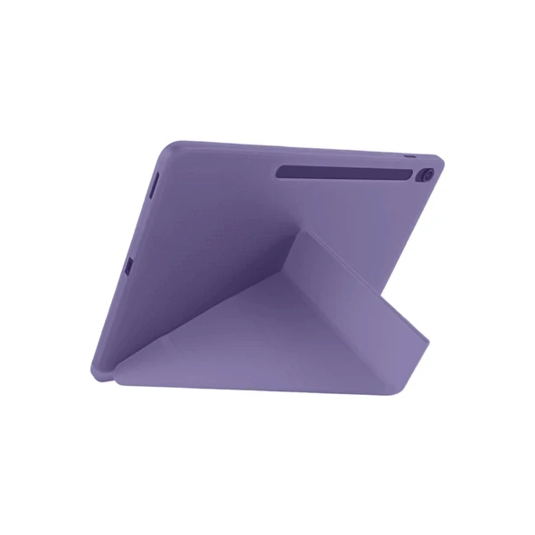 İpad Pro 11 (2024) Kılıf Kalemlikli Hugo Tablet Kılıfı - Mor - Resim 2