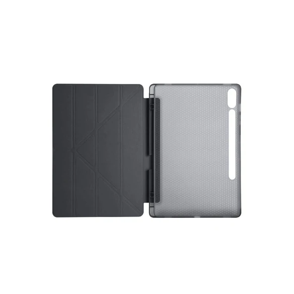 Samsung Galaxy X610 Tab S9 Fe Plus 12.4 Kılıf Kalemlikli Mars Tablet Kılıfı - Siyah - Resim 3