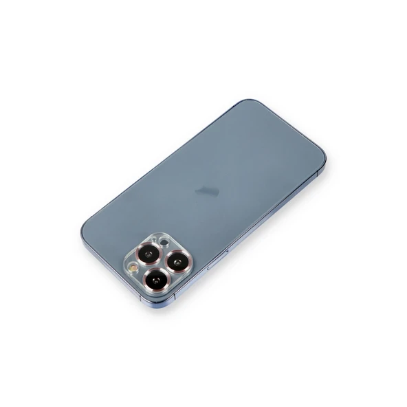 İphone 13 Pro Max Metal Kamera Lens Koruma Cam - Mor ürün görseli 1