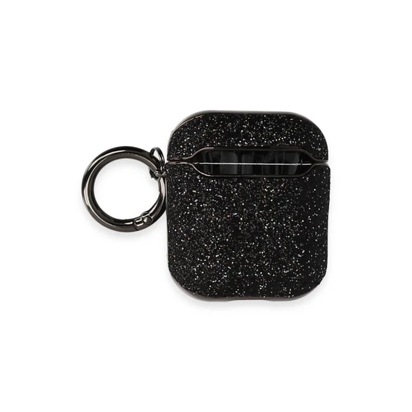 Airpods 2 (2.nesil) Spell Simli Kılıf - Siyah - Resim 2