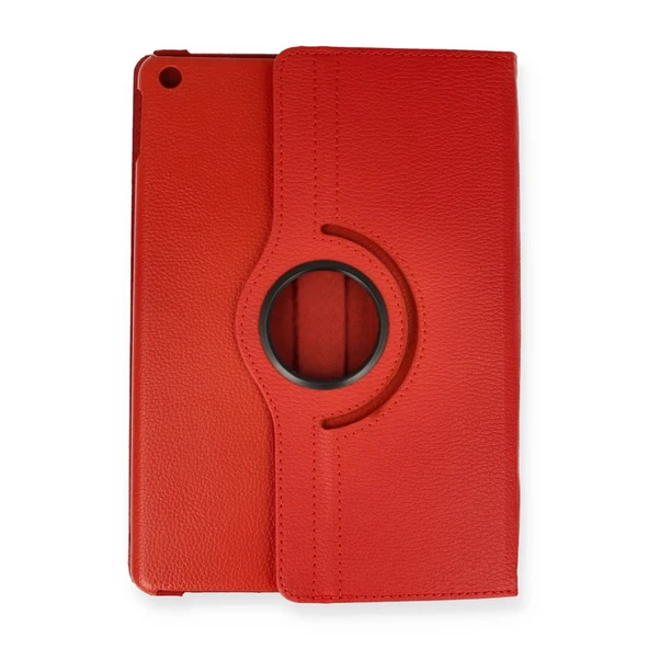 İpad Pro 13 (2024) Kılıf 360 Tablet Deri Kılıf - Kırmızı ürün görseli 1