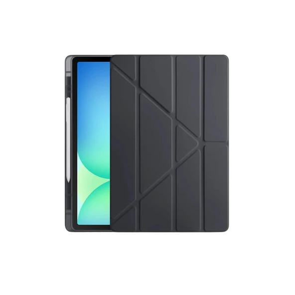 İpad Pro 11 (2024) Kılıf Kalemlikli Hugo Tablet Kılıfı - Siyah ürün görseli 1