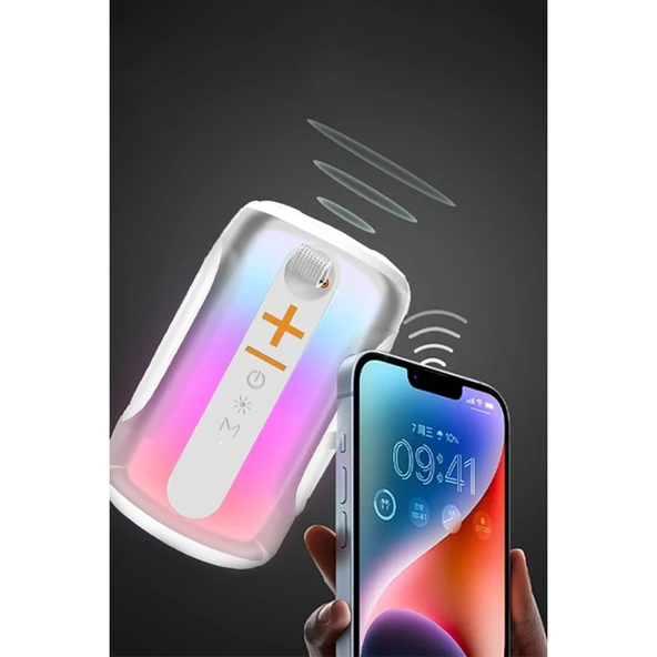 Pluse 8 Rgb Kablosuz Hoparlör - Beyaz - Resim 3