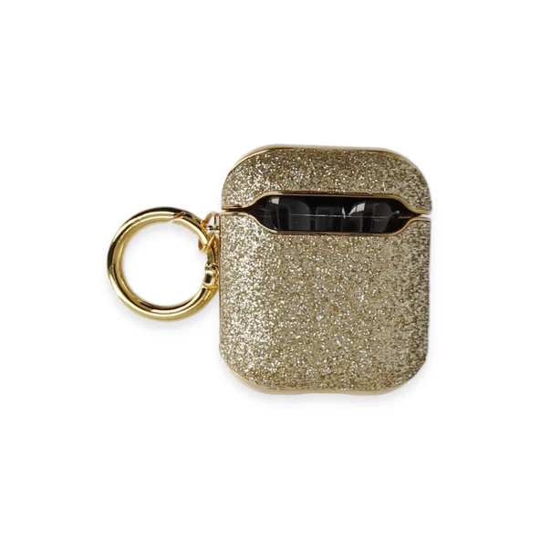 Airpods 2 (2.nesil) Spell Simli Kılıf - Gold - Resim 2