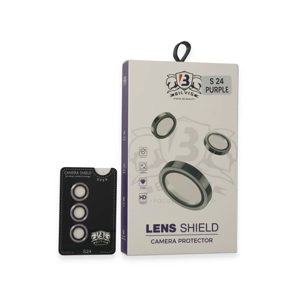 Samsung Galaxy S24 Bilvis Titan Kamera Lens - Derin Mor ürün görseli 1