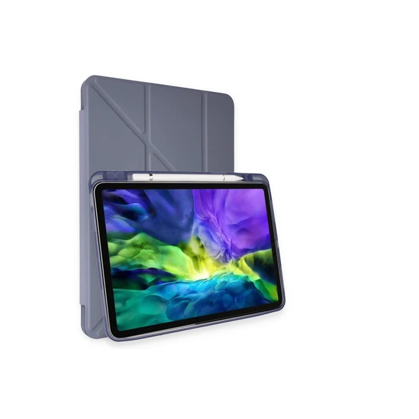 İpad Pro 11 (2024) Kılıf Kalemlikli Mars Tablet Kılıfı - Lavender ürün görseli 1