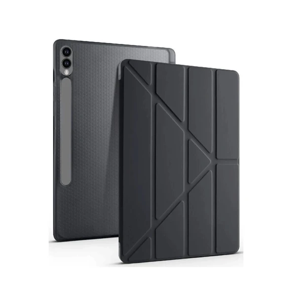Samsung Galaxy X610 Tab S9 Fe Plus 12.4 Kılıf Kalemlikli Mars Tablet Kılıfı - Siyah ürün görseli 1