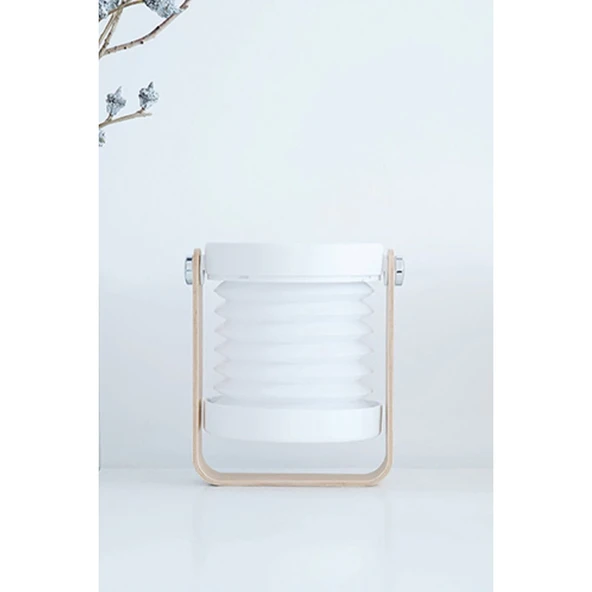 Jp-dld Kamp Lambası Görünümlü Dekoratif Gece Lambası - Beyaz - Resim 3