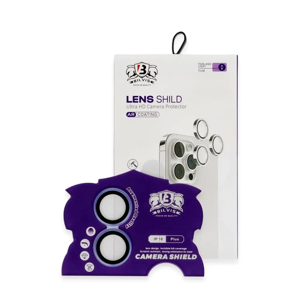 İphone 16 Bilvis Titan Kamera Lens - Mavi ürün görseli 1