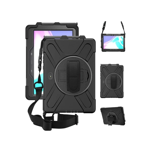 Samsung Galaxy T638 Tab Active 4 Pro Kılıf Amazing Tablet Kapak - Siyah ürün görseli 1