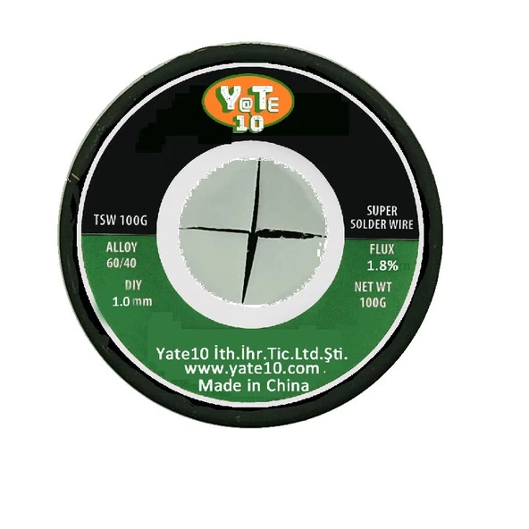 Yate10 100g 60/40 1mm Lehim Teli ürün görseli 1