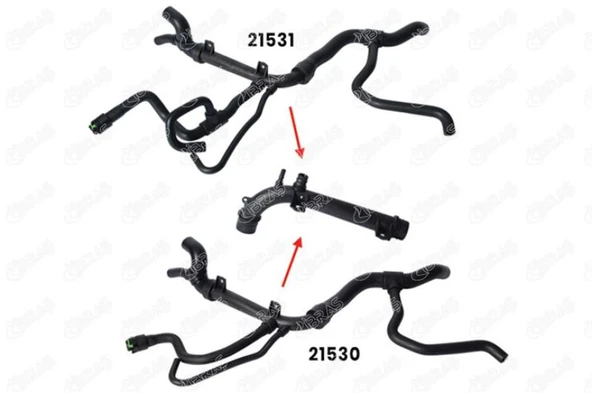 Opel Radyatör Hortumu - Radyatör Hortumu - İbr 21532 ürün görseli 1