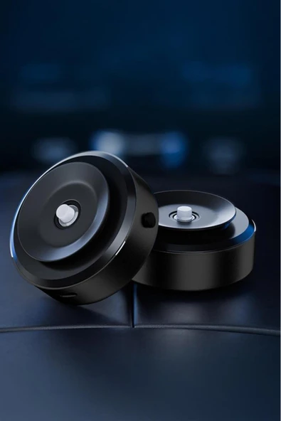 X8Q Siyah Çift Taraflı Manyetik Adsorpsiyon Vakumlu Kompakt Araç Telefonu Tutucu - Resim 4