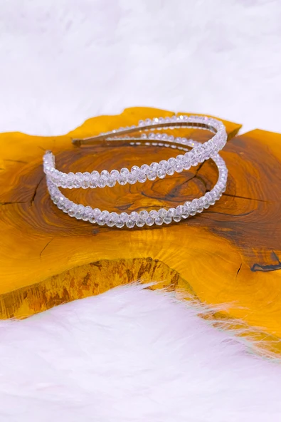 SimgeAksesuar Kristal Taşlı Gelin Tacı ürün görseli 1