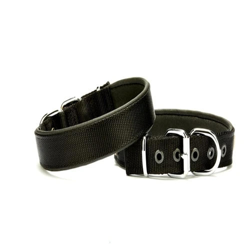 Softlu Dokuma Köpek Tasması 2,5 cm x 50 cm Siyah ürün görseli 1