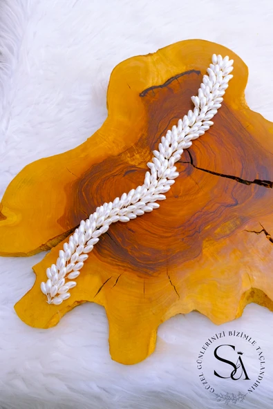 SimgeAksesuar İnci taşlarla ile yapılmış şık ve zarif saç aksesuarı - Resim 2