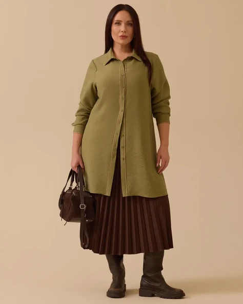 Gala-xi Kadın Büyük Beden Basic Tunik 10002521214015 ürün görseli 1