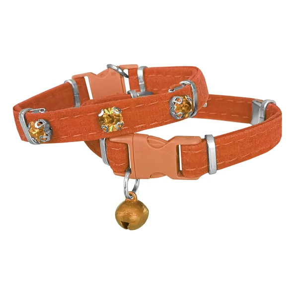 Kadife Kedi Boyun Tasması Taşlı 20-32 cm Tcu ürün görseli 1