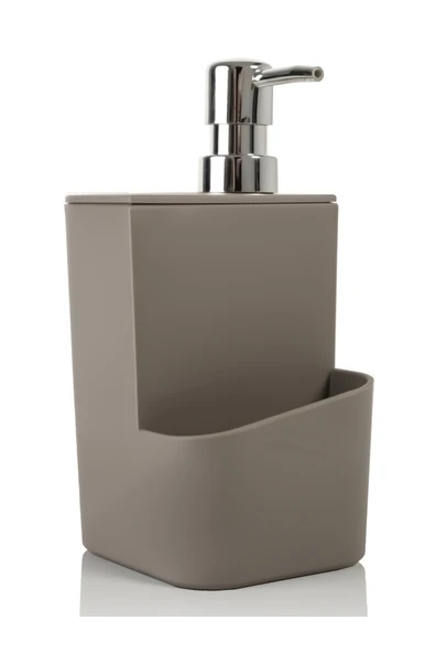 Rembox Sünger Hazneli Gümüş Kapaklı Mutfak Sıvı Sabunluk - Resim 3