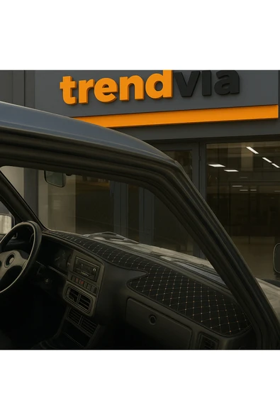 Tofaş Şahin Doğan Kartal Yüksek Ön Göğüs Siyah Bej Torpido Kılıfı  Siyah Mavi Boyun Yastığı - Resim 2