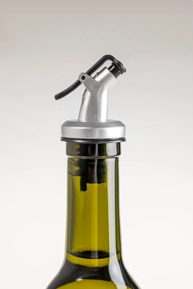 Rembox Ahşap Standlı 2'li Yağ ve Sirke Şişesi 750 ml Zeytinyağ Sıvıyağ Şişesi Dekoratif Yağdanlık Yağlık - Resim 3