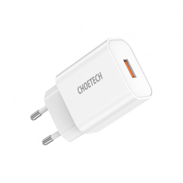 Choetech 18W Hızlı Şarj Cihazı - Quickcharge 3.0 Uyumlu - Q5003 - Beyaz - 2