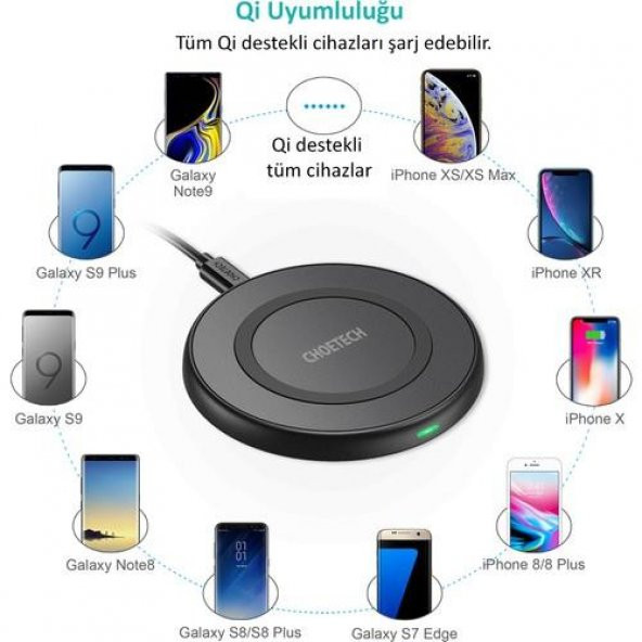 Choetech Kablosuz Şarj Cihazı 10W T526-S - 4