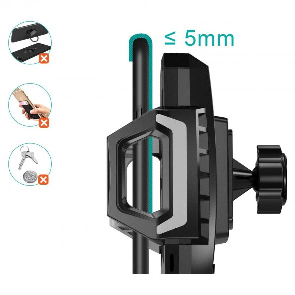 Choetech Kablosuz 15W Hızlı Şarj Araç Tutucu T521-F - Resim 4