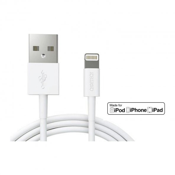 Choetech Lightning USB Şarj Kablosu MFI Lisanslı 1.8 Metre - IP0027 - Beyaz - Resim 3