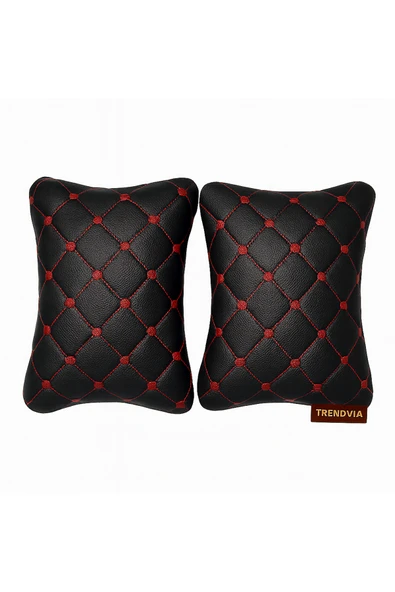 Tofaş Şahin Doğan Kartal Yüksek Ön Göğüs Siyah Bej Torpido Kılıfı  Siyah Kırmızı Boyun Yastığı - Resim 3