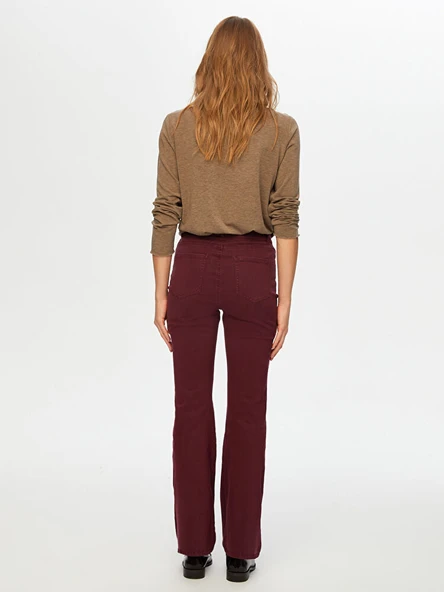 Faik Sönmez Kadın Straıght Fıt Parça Boya Pantolon UW26PNT015 - Resim 7