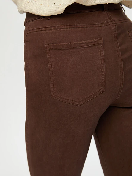 Faik Sönmez Kadın Straıght Fıt Parça Boya Pantolon UW26PNT015 - Resim 2