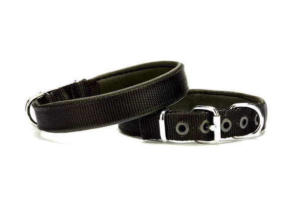 Dokuma Softlu Köpek Boyun Tasması 2 cm x 45 cm Siyah ürün görseli 1