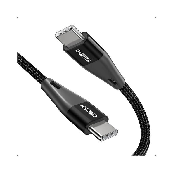 Choetech 60W USB-C to USB-C Hızlı Şarj Destekli Data Kablosu - 2 Metre - XCC-1004 - Siyah ürün görseli