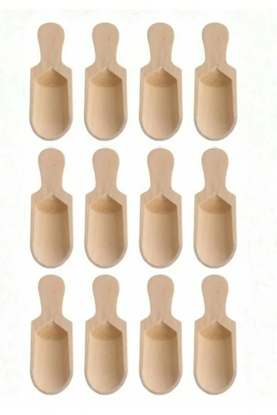 Eurasia Home 12 Adet Mini Kürek Baharat Kaşığı ürün görseli 1